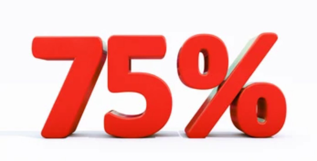 75% skidka